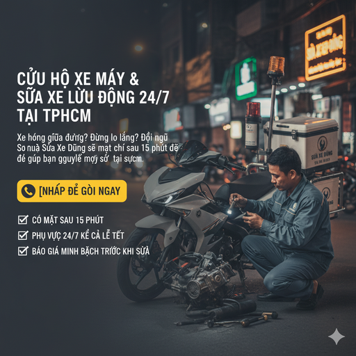 Cứu hộ xe máy TPHCM